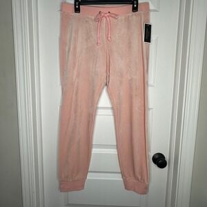 Juicy‎ Couture Sugared Icing Velour Zuma Jogger Pant Sz L Y2K Lounge Glam NWT